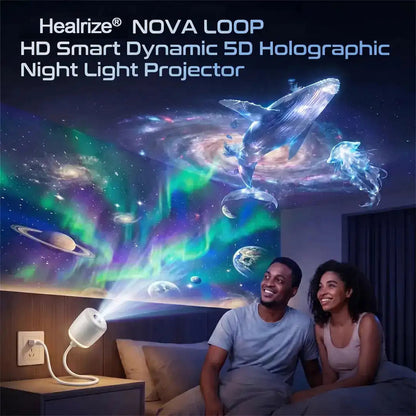 🌌TIMNAMY® NEXT-GEN SMART PROJECTION HD Smart Dynamic 5D Holographic Night Light Projector🌌