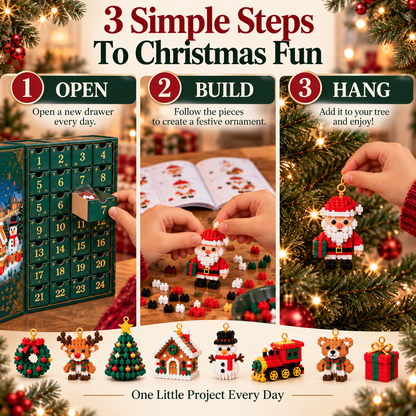 🎅LAST DAY 30% OFF💫💫Christmas Countdown Brick Building Advent Calendar For Families 🎁🎁