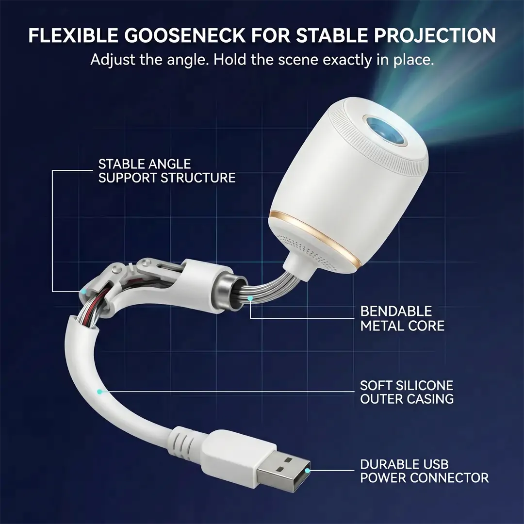 🌌TIMNAMY® NEXT-GEN SMART PROJECTION HD Smart Dynamic 5D Holographic Night Light Projector🌌