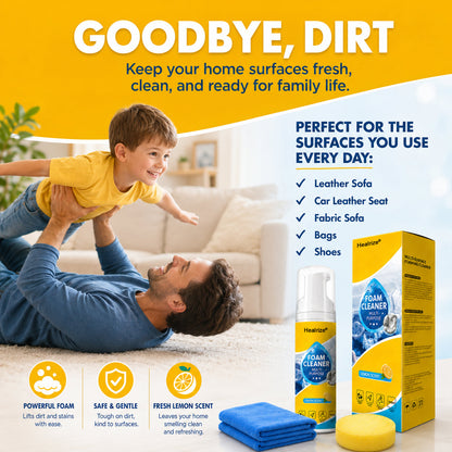 🔥 Healrize® 4-in-1 Multi-Enzyme Foam Cleaner | Deep Cleaning Foam for Car Interior, Sofa, Kitchen & Bathroom✨✨2