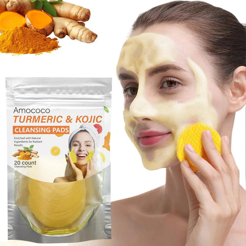 Turmeric & Kojic Cleansing Pads - 20pcs Deep Clean❤️