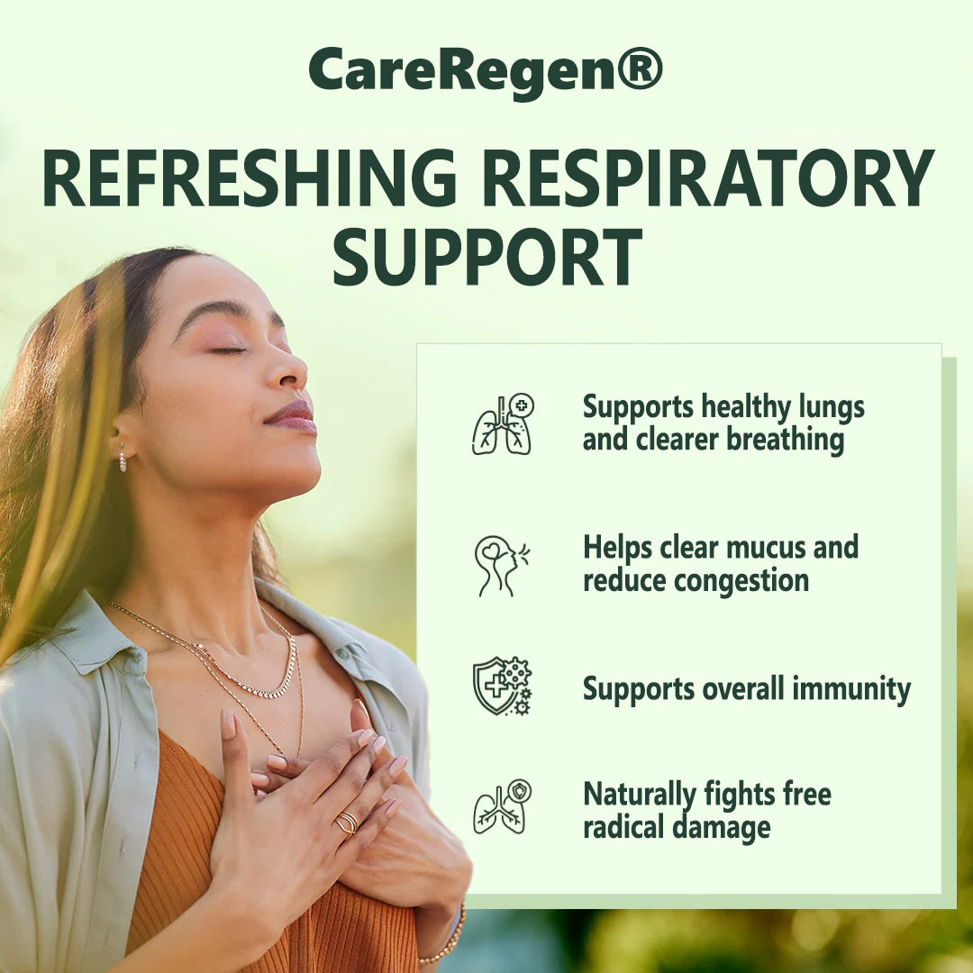 𝗢𝗳𝗳𝗶𝗰𝗶𝗮𝗹 :𝗖𝗮𝗿𝗲𝗥𝗲𝗴𝗲𝗻® 𝗢𝗿𝗴𝗮𝗻𝗶𝗰 𝗟𝘂𝗻𝗴 𝗖𝗹𝗲𝗮𝗻𝘀𝗶𝗻𝗴 𝗠𝘂𝗹𝗹𝗲𝗶𝗻 𝗟𝗲𝗮𝗳 𝗘𝘅𝘁𝗿𝗮𝗰𝘁 𝗗𝗿𝗼𝗽𝘀 𝐂𝐥𝐢𝐧𝐢𝐜𝐚𝐥𝐥𝐲 𝐩𝐫𝐨𝐯𝐞𝐧, 𝐡𝐢𝐠𝐡𝐥𝐲 𝐜𝐨𝐧𝐜𝐞𝐧𝐭𝐫𝐚𝐭𝐞𝐝 𝐟𝐨𝐫𝐦𝐮𝐥𝐚 𝐭𝐡𝐚𝐭 𝐫𝐞𝐥𝐢𝐞𝐯𝐞𝐬 𝐜𝐨𝐮𝐠𝐡, 𝐩𝐡𝐥𝐞𝐠𝐦, 𝐚𝐬𝐭𝐡𝐦𝐚 & 𝐂𝐎𝐏𝐃 — 𝐛𝐫𝐞𝐚𝐭𝐡𝐞 𝐞𝐚𝐬𝐢𝐞𝐫, 𝐟𝐚𝐬𝐭𝐞𝐫. 🧣🌬️