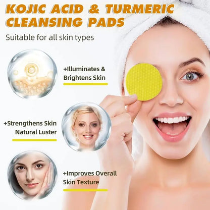 Turmeric & Kojic Cleansing Pads - 20pcs Deep Clean❤️