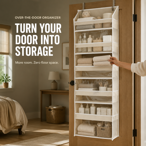🔥 TODAY’S SPECIAL OFFER | Healrize® Over the Door Organizer with Pockets for Bedroom, Bathroom, Nursery & Closet Storage
