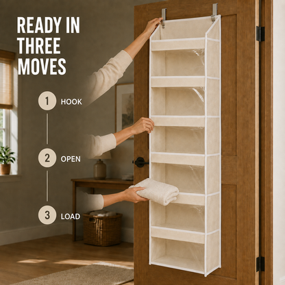 🔥 TODAY’S SPECIAL OFFER | Healrize® Over the Door Organizer with Pockets for Bedroom, Bathroom, Nursery & Closet Storage