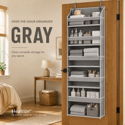 🔥 TODAY’S SPECIAL OFFER | Healrize® Over the Door Organizer with Pockets for Bedroom, Bathroom, Nursery & Closet Storage
