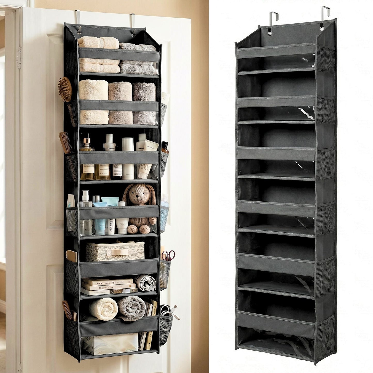 🔥 TODAY’S SPECIAL OFFER | Healrize® Over the Door Organizer with Pockets for Bedroom, Bathroom, Nursery & Closet Storage