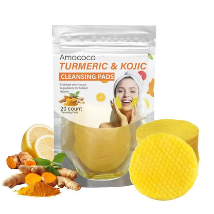 Turmeric & Kojic Cleansing Pads - 20pcs Deep Clean❤️
