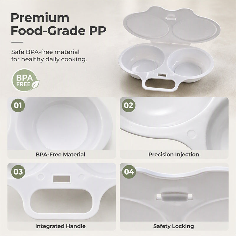 🥚🔥Limited-Time Buy 1 Get 1 Free ⏱️ Healrize® Microwave Egg Cooker – Perfect poached eggs in 2 mins, no oil & splash-proof – Quick, healthy & mess-free breakfast 🎁