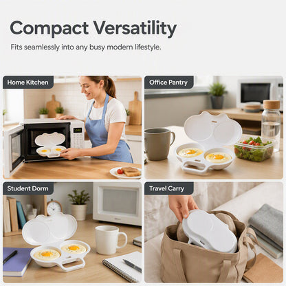 🥚🔥Limited-Time Buy 1 Get 1 Free ⏱️ Healrize® Microwave Egg Cooker – Perfect poached eggs in 2 mins, no oil & splash-proof – Quick, healthy & mess-free breakfast 🎁